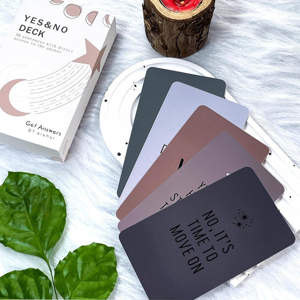 Yes No Oracle Cards Deck, Intuition Oracle Cards for Beginners, Simple and Direct Answer Cards