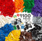 Play Platoon 1100 Piece Building Bricks Play Set, 10 Classic Colors with Wheels, Tires, Axles, Windows & Door Pieces