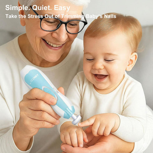Trimmer 4-Stage 18-Piece Fansidi Baby Nail Electric, Easy & Safe Nail File for Newborn Infant Toddler, Whisper-Quiet
