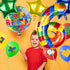 40 Inch Building Block Number Balloon, Colorful Number Block Foil Balloons, Large Big Numbers Helium Balloon for Girls