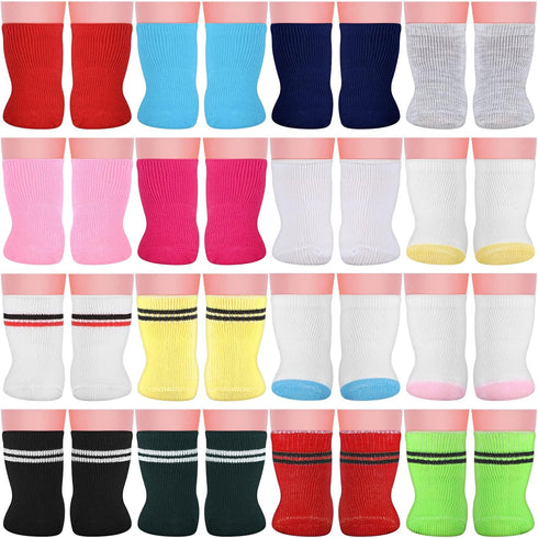 Honoson 16 Pairs Doll Socks for American 18 Inch Doll Socks Accessories Gifts