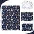 4 Set, Sets Piece Toddler Bedding Ultra Soft and Breathable Cartoon Space Toddler Comforter for Boys Includes Quilted