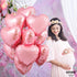 KatchOn Light Pink Heart Balloons Foil, 18 Inch, Pack of 10, Heart Shaped Balloons for Special Occasions