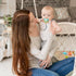 38 Pieces Wood Pacifier Clips, Natural Beech Wood Teething Grasping Toy Suspender Clips