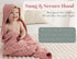 2 Pack Set 35x35 Inches 35" 35" (90x90 cm)) Hooded Baby Towel Ultra Soft Absorbent Muslin Cotton Bath Towels