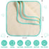 45 8 8 Inch meekoo Pcs Unbleached Flannel Cloth Baby Wipes Reusable Baby Diapers Wipes x Soft and Sturdy Washable