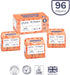 Pura Size 1 Eco-Friendly Diapers (4-11lbs), Hypoallergenic Soft Organic Cotton, 3 Packs of 32