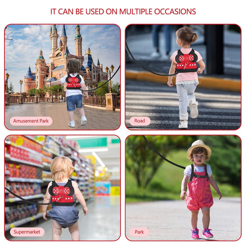 Toddler Leash Baby Harness, Child Leash for Kids Age 1-4, Backpack Leash for Boys and Girls