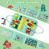 1 1-3 2-4 Toddler Busy Board for Year Old, Montessori Toy Sensory Busy Book for Toddler Fishing Game Life Skill