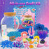 7july 5 6 7 8 9 10 11 12 Mermaid Terrarium Craft Kit for Kids - LED Night Light Up & Remote Mermaid Birthday Gifts Toys