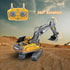 Wdexual 1:20 14 5 6-10 Remote Control Excavator - RC Excavator Toys for Boys, Channel with Sound/Light, RC Digger