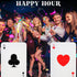 4 Pcs Jumbo Playing Cards - 2.62 ft Tall Giant Deck of Cards for Oversized Casino Theme Party Decorations