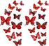 24PCS Butterfly Wall Decals, Removable 3D Butterflies Decor for Kids Room Bedroom Decoration
