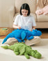 5Lbs 35.4", Weighted Stuffed Animal Blue Soft Dragon Plush Toy, Weighted Dragon Stuffed Animal for Kids and Adults