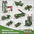 WishaLife City War Military Base Building Set with Army Car, Tank, Airplane, Helicopter - 1162 PCS Gift for Kids
