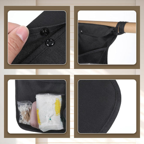 Larrel Universal Stroller Organizer, Stroller Mesh Cargo Net with Non-Slip Adjustable Strap, Diaper Caddy Organizer