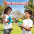JOYIN 2 Kids Bubble Gun with 2 Bottles Bubble Refill Solution, Bubble Machine Gun for Toddlers, Summer Outdoor Gift