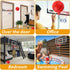 Upgrade Basketball Hoop Set - Extra Large 26" x 17" Pro Indoor Hoop for Door & Wall, Includes 2 Balls and Complete