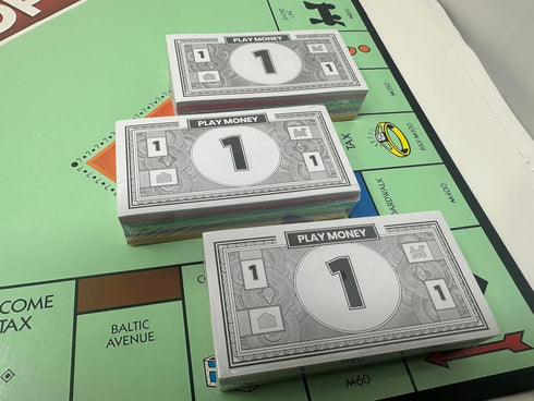 Play Money Compatible for Monopoly, 60 Each Bill Denomination, Mixed Colors: $1, $5, $10, $20, $50, $100, $500 (3 Set)