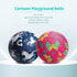 Pack 4 6" Set 1-6, 2 ZOOJOY of Playground Balls, Rubber Bouncy Kickball for Toddlers Ages Indoor & Outdoor Dodgeball