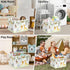 Clastyle Vine Woodland Animal Baby Basket, Toddler Gift Toy Chest Box, Nursery Room Decor Organizer
