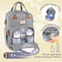 Backpack-Multifunction RUVALINO Diaper Bag Travel Baby Diaper Bag with Changing Pad, Insulated Bottle Holders
