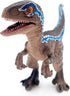Gemini&Genius Dinosaur Toys Baby Velociraptor with Movable Jaw and Hands, Cake Topper, Collectible Action Figure