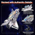 NASA Space Shuttle Discovery 3D Puzzles for Kids and Adults, Rocket Ship Building Toys for Ages 5-14, 126 Pieces