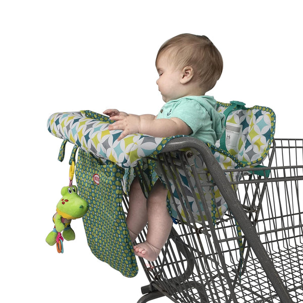 Nuby Shopping and High Chair Soft Fabric Cover, Multi-Use, Installs in Seconds,