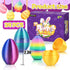 24 3D 2.36" PCS Printed Eggs, Empty Eggs Fillable Eggshells for Easter Egg Hunt, Basket Fillers, Treats, Party Favor