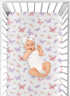 Sweet Jojo Designs Fitted Baby Crib Sheets (Pink and Purple Shabby Chic Butterfly) for Girls, Infant Nursery, Toddler