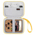 Canboc Carrying Case for Anbernic RG405V Retro Handheld Game Console, Yellow Storage Box with Mesh Pocket for Cable, SD