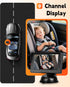 Rimoody 4.3'' 360 Baby Car Camera for Backseat, HD Display Baby Car Mirror with Night Vision Feature, Wide View Angle