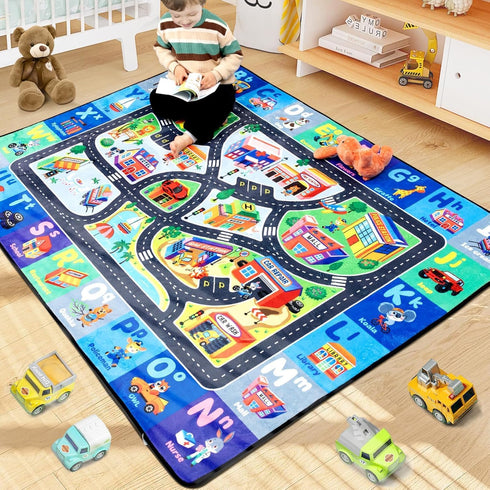 Diysani ABC Rug, Toddler Play Rug 3x5 Feet, Extra Thick (0.4in) Washable Baby