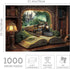 BBOLDIN 1000 Train Forest Book Puzzle Pieces for Adults, Magic Vintage Plant Jigsaw Puzzles Castle, Fantasy Bookshelf