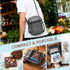 Drmukie Set 15-Color Set Mini Watercolor Paint All-in-One Walnut Wood Travel Watercolor Kit with Crossbody Bag Paint