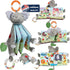 Touch and Feel Elephant Crinkle Book - Baby Toy with Rattle and Teether