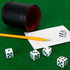 5-Pack Set 16mm Classic White Game Dice for Playing Board Games and Card Games, - Regular Pipped Six-Sided Dice by