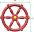 Pirate Ship Steering Wheel for Kids, Jungle Gym Kingdom Swing Set Accessories for Outdoor Playhouse & Backyard Playset