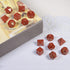 mookaitedecor 7 PCS Red Jasper Crystal Polyhedral DND Dice Set, Polished Tumbled Stones for RPG MTG Table Games Home