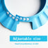 Soft Adjustable Baby Shower Cap, Bath Head Cap Visor for Washing Hair, Toddler Bathing Protection (Blue)