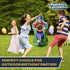 Inflatable Double-Sided Baseball & Football Target Set, Blow Up Toy with Soft Football, Baseball & Inflatable Bat