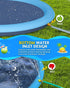 BoucyBudy 67" Summer 1-3 4-8 Dog Splash Pad, Heavy Duty Non-Slip Sprinkler Play Mat, Outdoor Water Toys for Toddlers