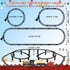 Set 3D 3 4 5 6 7 Electric Train with Elevated Tracks Music, Locomotive Passenger Carriages, Lights & Quiet Mode