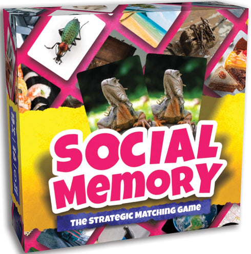 Social Memory - Strategic Twist On Classic Memory Game! Great for Grandkids,