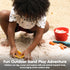 Set PlanToys Sand Play Wooden Montessori Outdoor Sensory and Fine Motor Toy | Creative, Tactile and Imaginative Beach