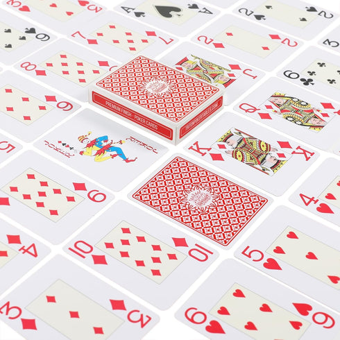 GUTSHOT Playing Cards - Waterproof Deck with Spill-Proof Design, Pack of 2 (Blue & Red)