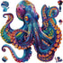 Qiuenisray Wooden Puzzles for Adults, Octopus Ocean Jigsaw Puzzles 200 Pieces, Cool