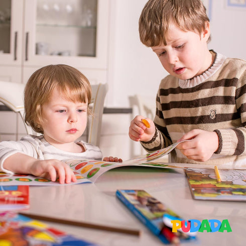 1-3, 2-3, 2-4, 80+ 3-5, Travel Toys for Toddlers Sticker Books for Kids Reusable Puffy Stickers, Farm, Vehicles, Safari