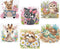 ajepon 6 Pack Animal Diamond Art Kits for Kids, Cute Animals Diamond Art